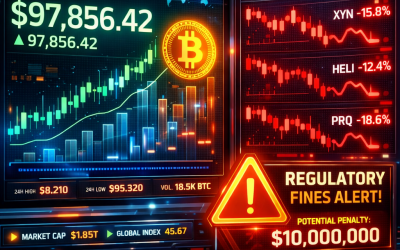 Crypto Market Update – January 16, 2026: Bitcoin Near $98K, DePIN Tokens Slide, Nexo Fined