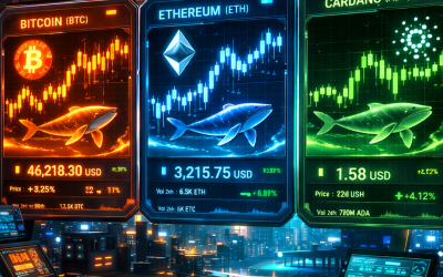 Crypto Market Update: Bitcoin Stalls, Ethereum Whales Buy the Dip, Cardano Faces Resistance